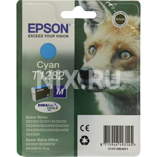 Картридж Epson T1282 (голубой)