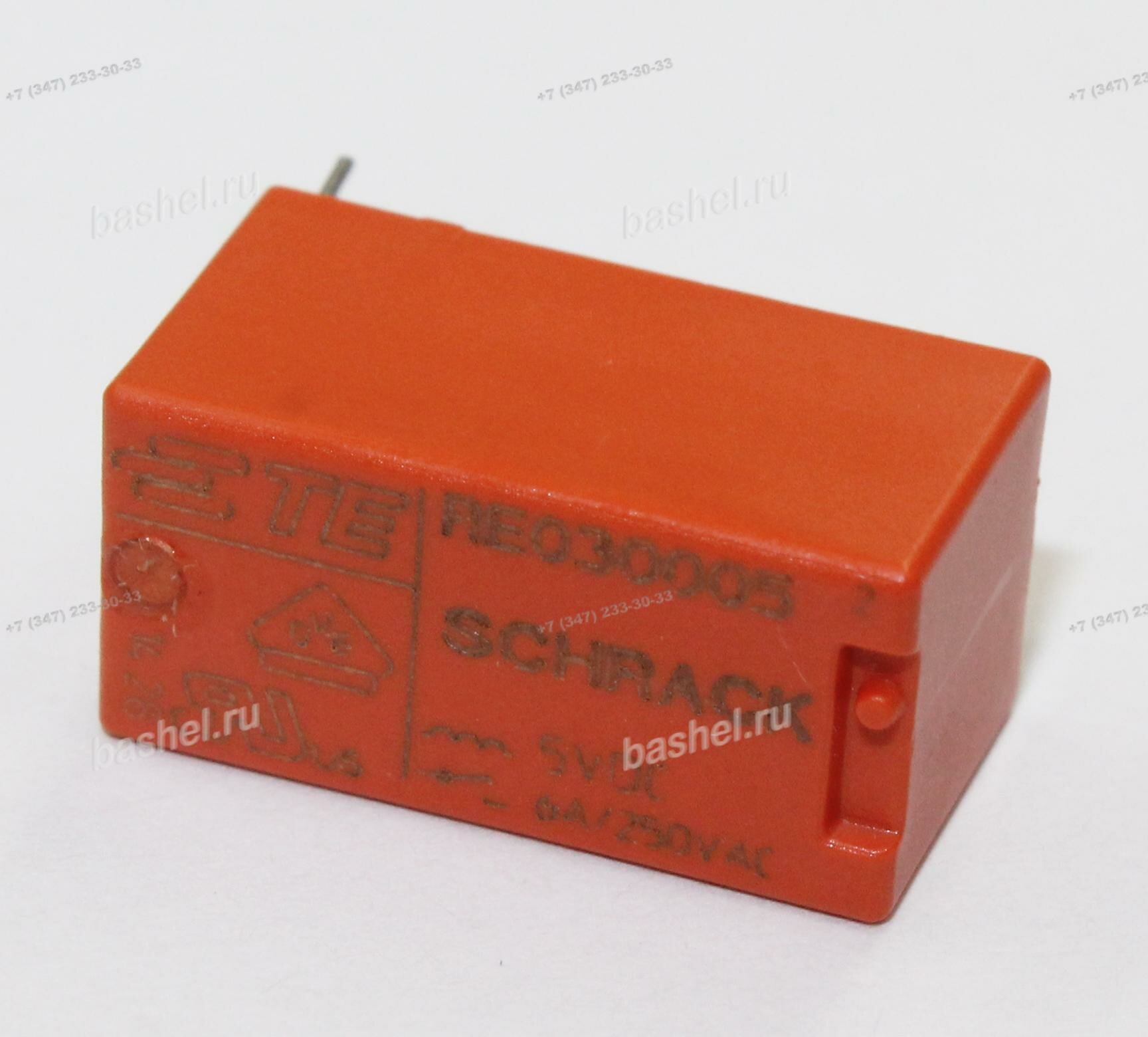 фото RELAY RE030005 5VDC 6A, Реле, TE, (упр.:5В/DC, комм.: 6A/250В/AC, 1NO/1NC , AgNi, R-coil.:125Ом) электротовар