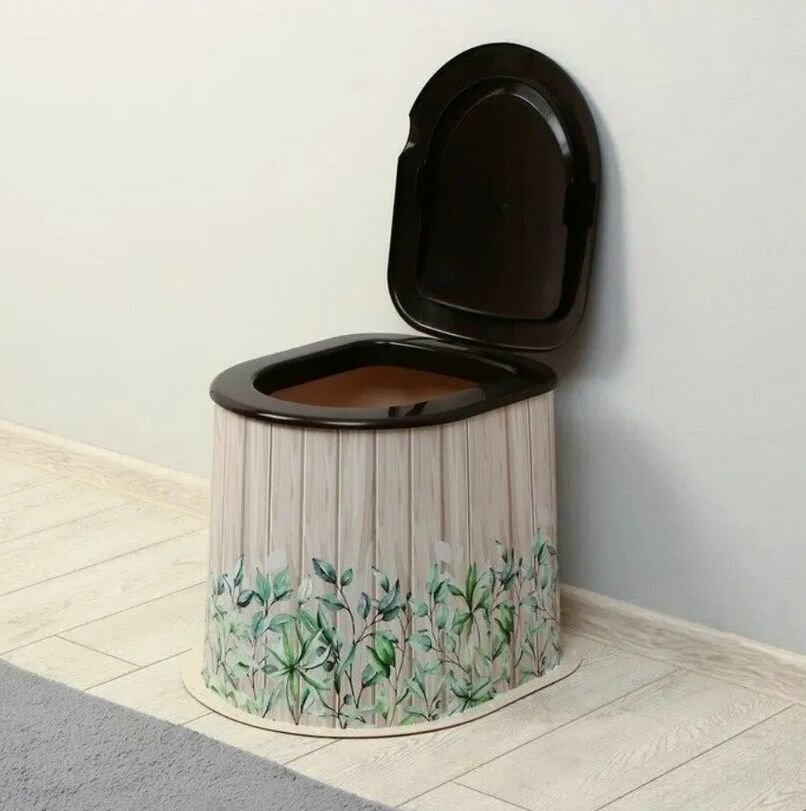 Туалет дачный пластиковый без дна Летний День - фотография № 2