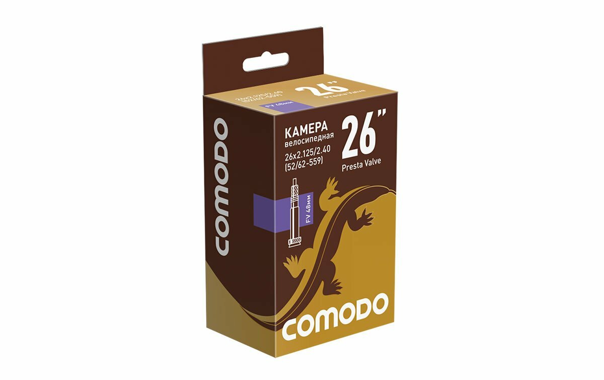Камера COMODO 26 x 2.125/2.40 (52/62 - 559) FV48 мм бутиловая