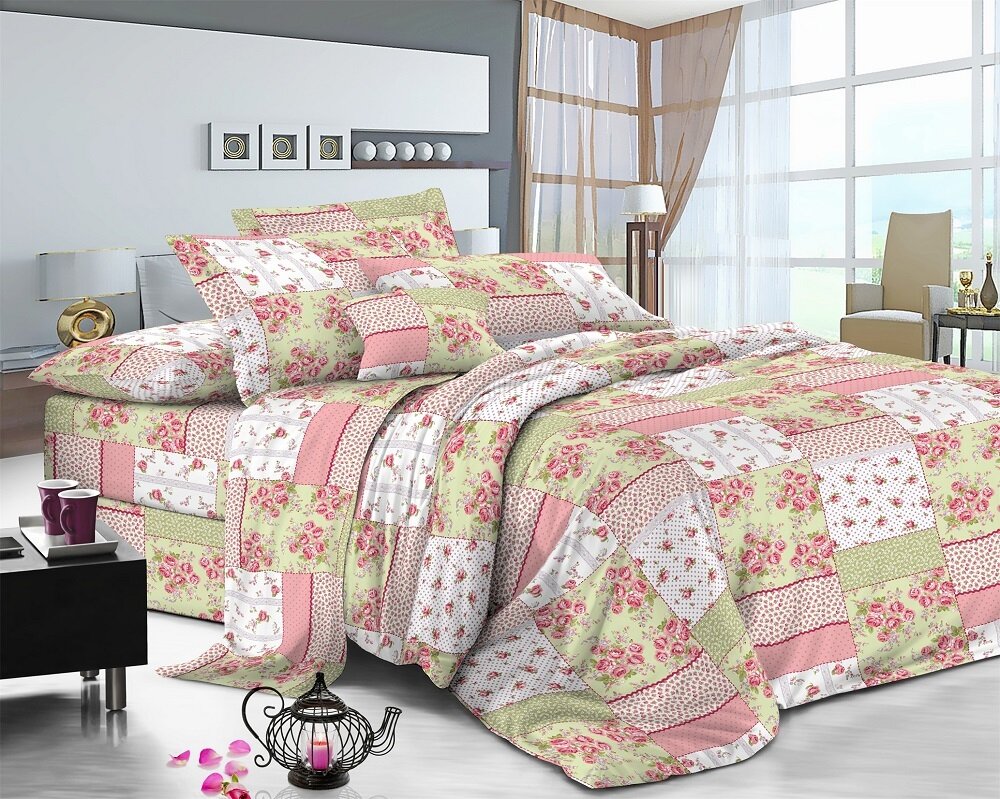 фото Комплект постельного белья Душечка,поплин, наволочки 70х70см.