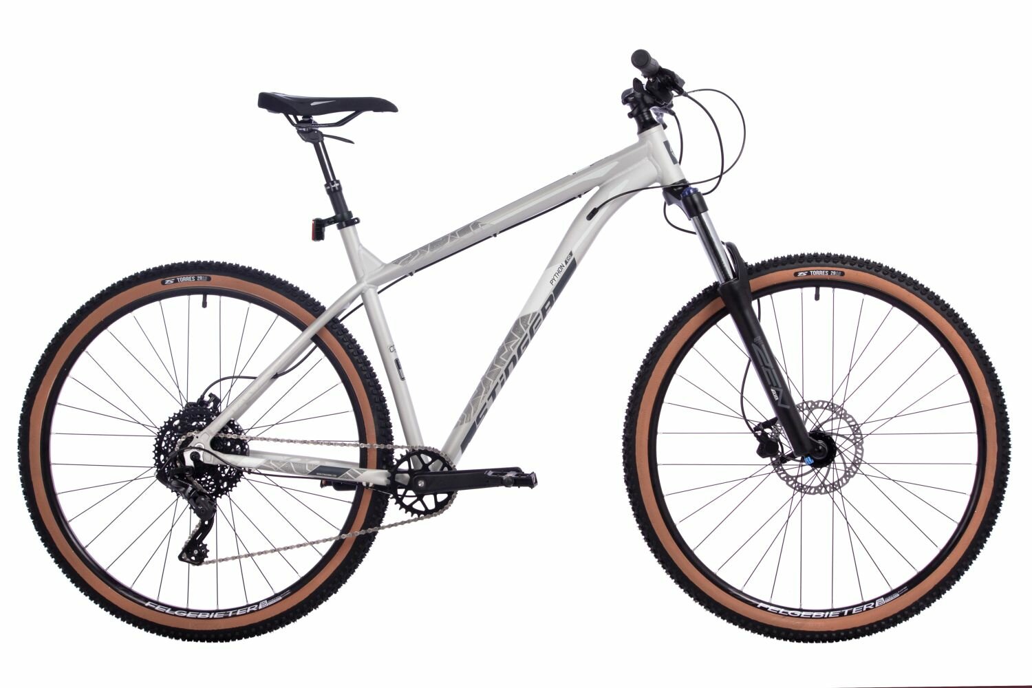 Велосипед Stinger Python Evo 29" (2024) (Велосипед STINGER 29" PYTHON EVO серый, алюминий, размер 22")