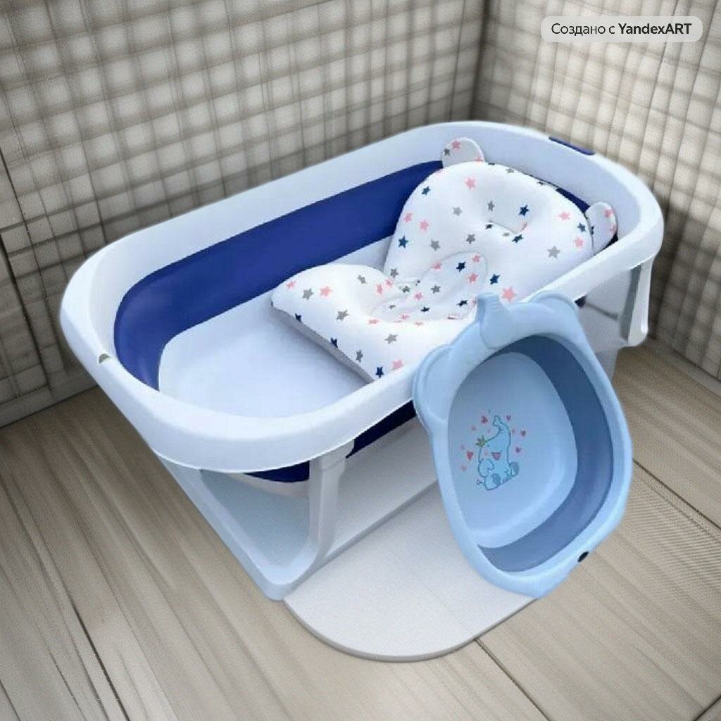 Ванночка для новорожденных детская гипоаллергенная + подарок