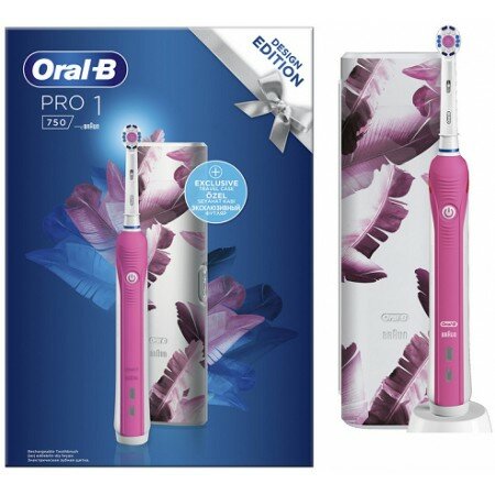 Электрическая зубная щетка Oral-B Pro 1 750 Design Edition D16.513.1UX (розовый)