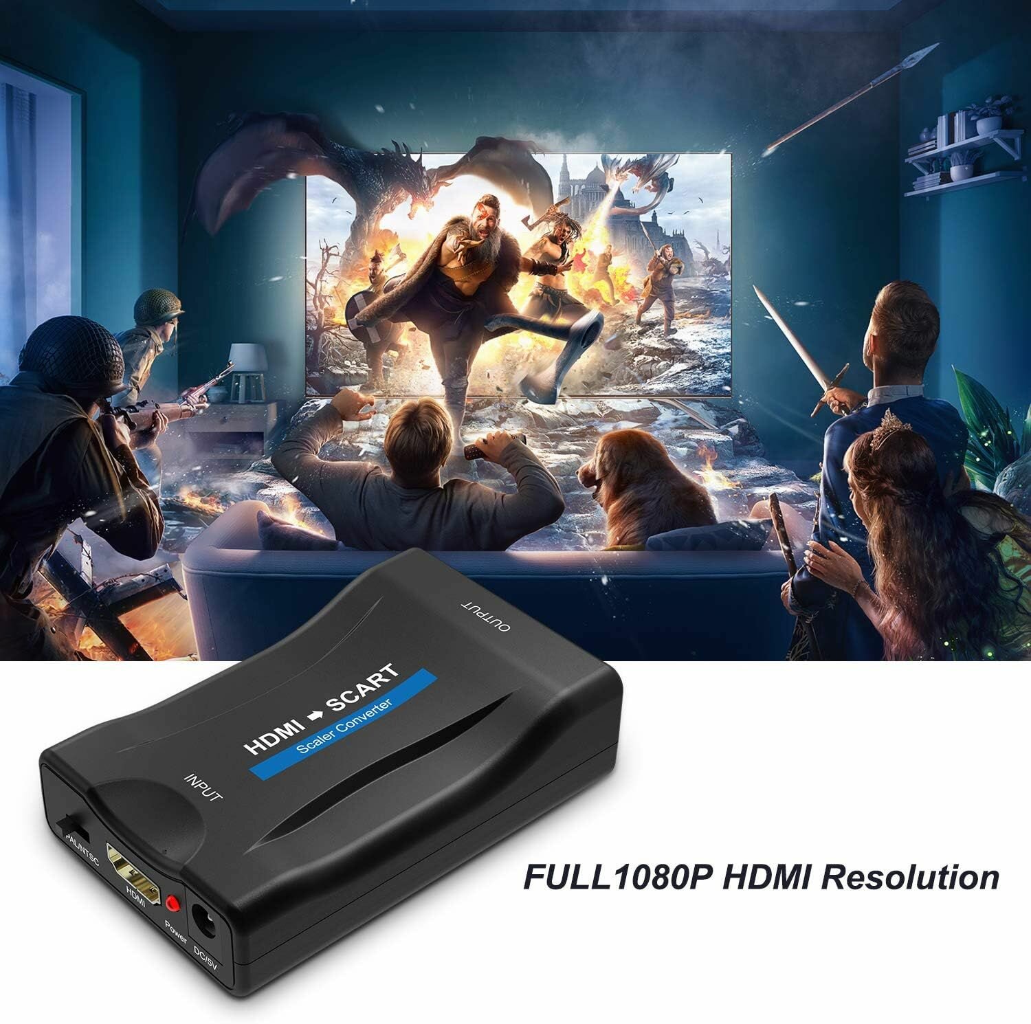 Переходник-конвертер HDMI -> SCART 2-420HS
