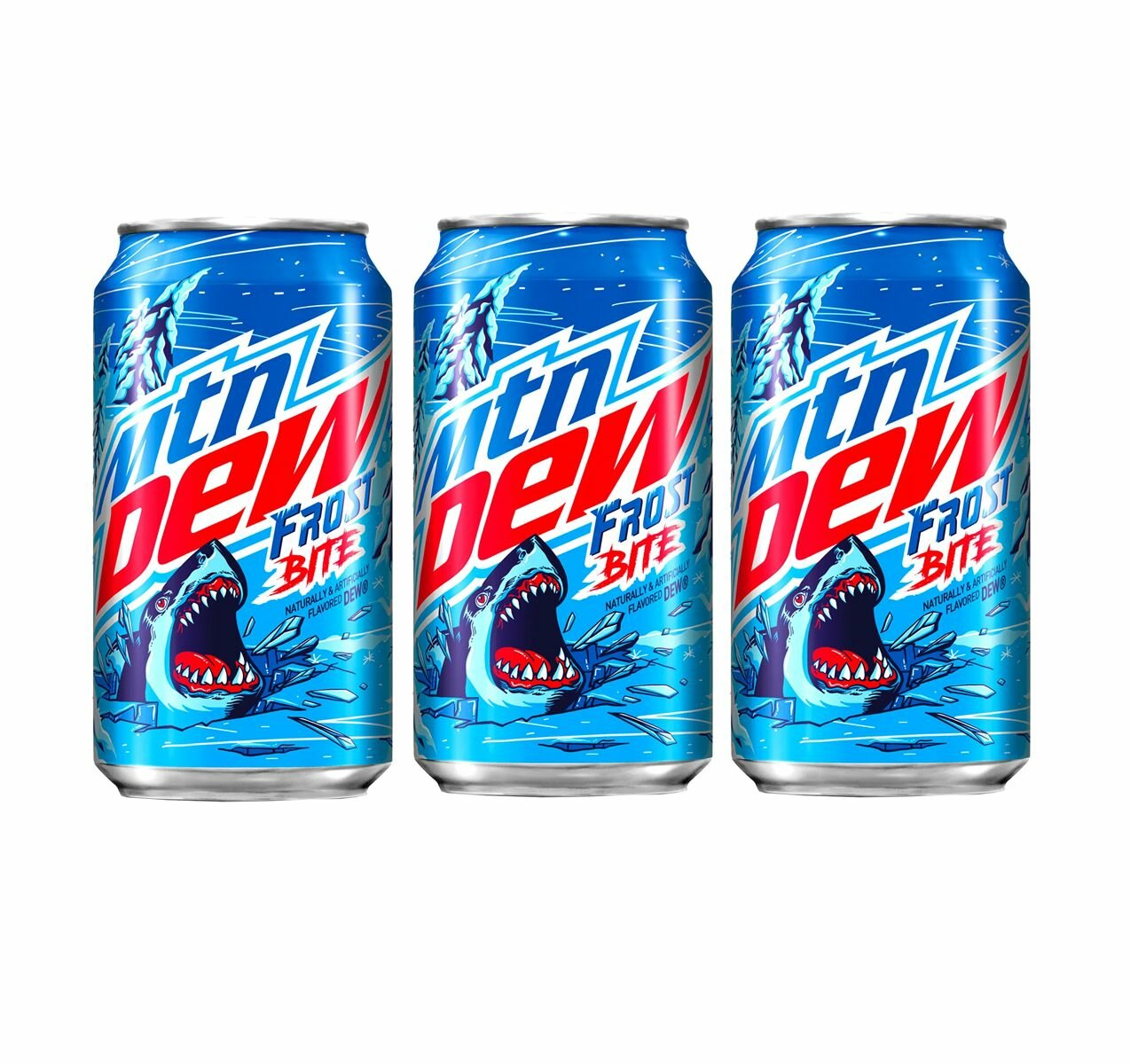 Газированный напиток Mountain Dew Frost Bite (3 шт), 355мл, (США)