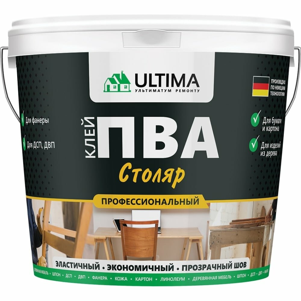 фото Клей ПВА ULTIMA столяр