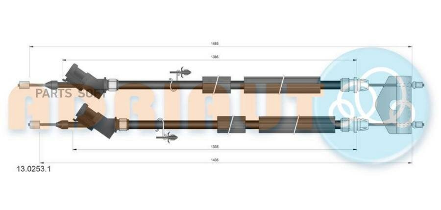 AD13.0253.1_[1525803] !трос ручника\ Ford Focus 08> ADRIAUTO / арт. 1302531 - (1 шт)