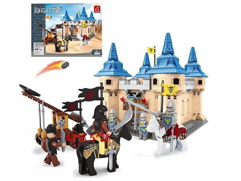 фото Ausini Конструктор Knights, рыцарский замок, 576 деталей, 47х6,5х35 см
