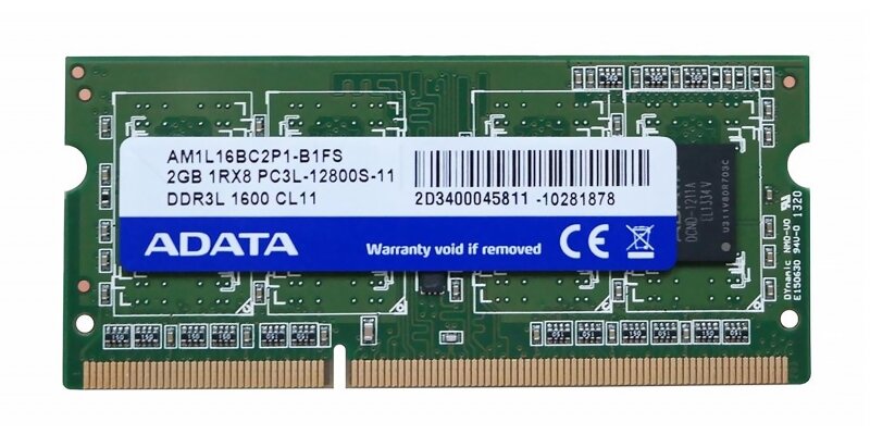 Оперативная память Adata AM1L16BC2P1-B1FS DDRIII 2Gb