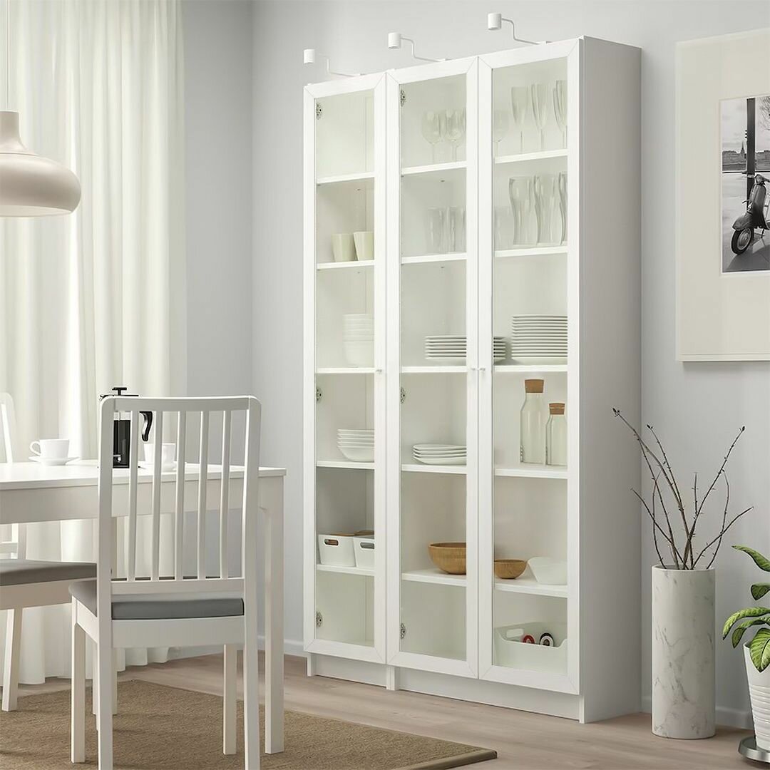 Стеллаж Билли 11 Белый икеа (IKEA), 120х30х202 см