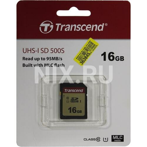 SD карта Transcend 500S TS16GSDC500S