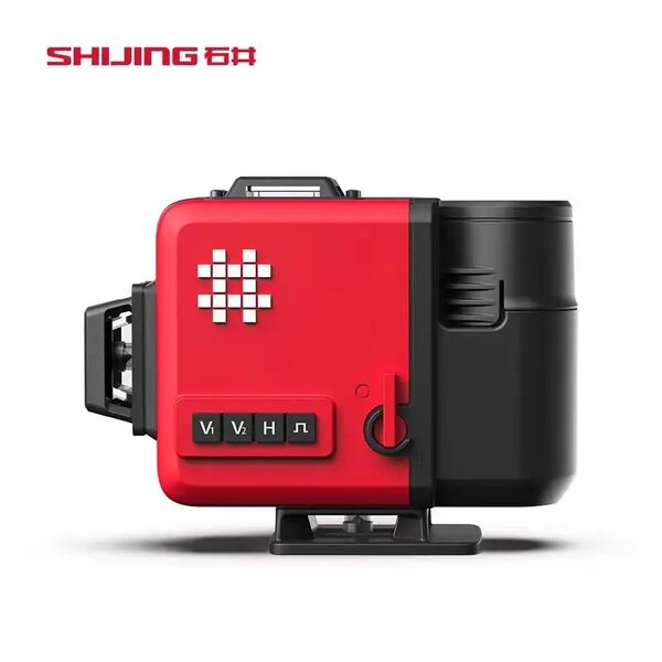 Лазерный 4x360-уровень SHIJING 7859G с пересекающимися линиями и функцией дистанционного управления