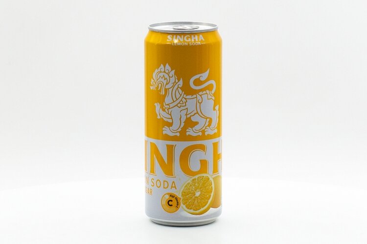 Напиток Singha Lemon Soda безалкогольный газированный без сахара с высоким содержанием витамина C Лимон Сода 330 мл ж/б