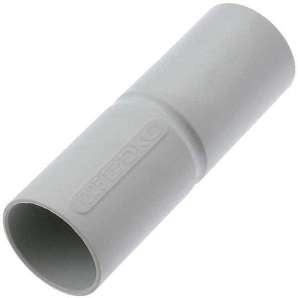 фото Муфта 54925 соединительная с ограничителем, для жестких труб 25мм (ДКС) (32 шт. в комплекте)