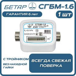 Счетчик газа бытовой СГБМ-1.6 Бетар