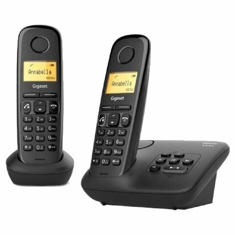 Радиотелефон Dect Gigaset A270 Duo черный (2 трубки) 1347781