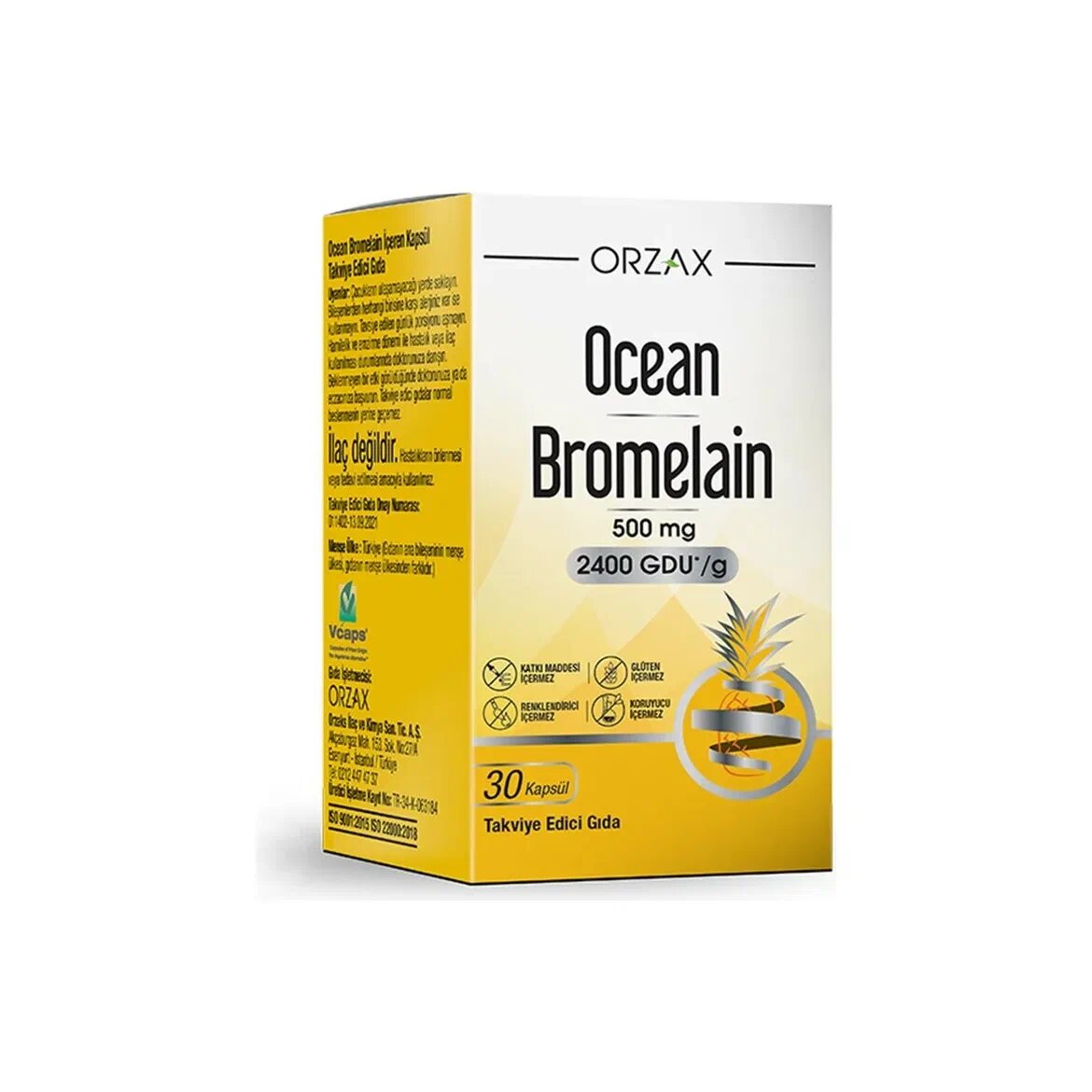 Orzax Ocean bromelain 500mg