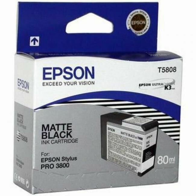 Картридж Epson Stylus Pro 3800 Ink Cartridge (80ml) Matte Black (C13T580800)