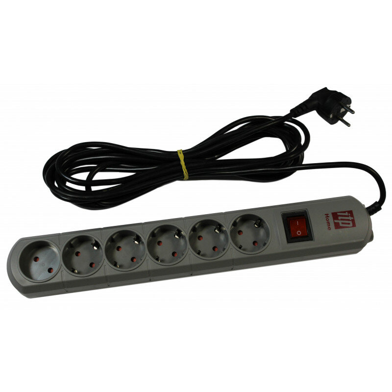 фото Сетевой фильтр ITP Home (6/3м/10А/400Дж/серый)