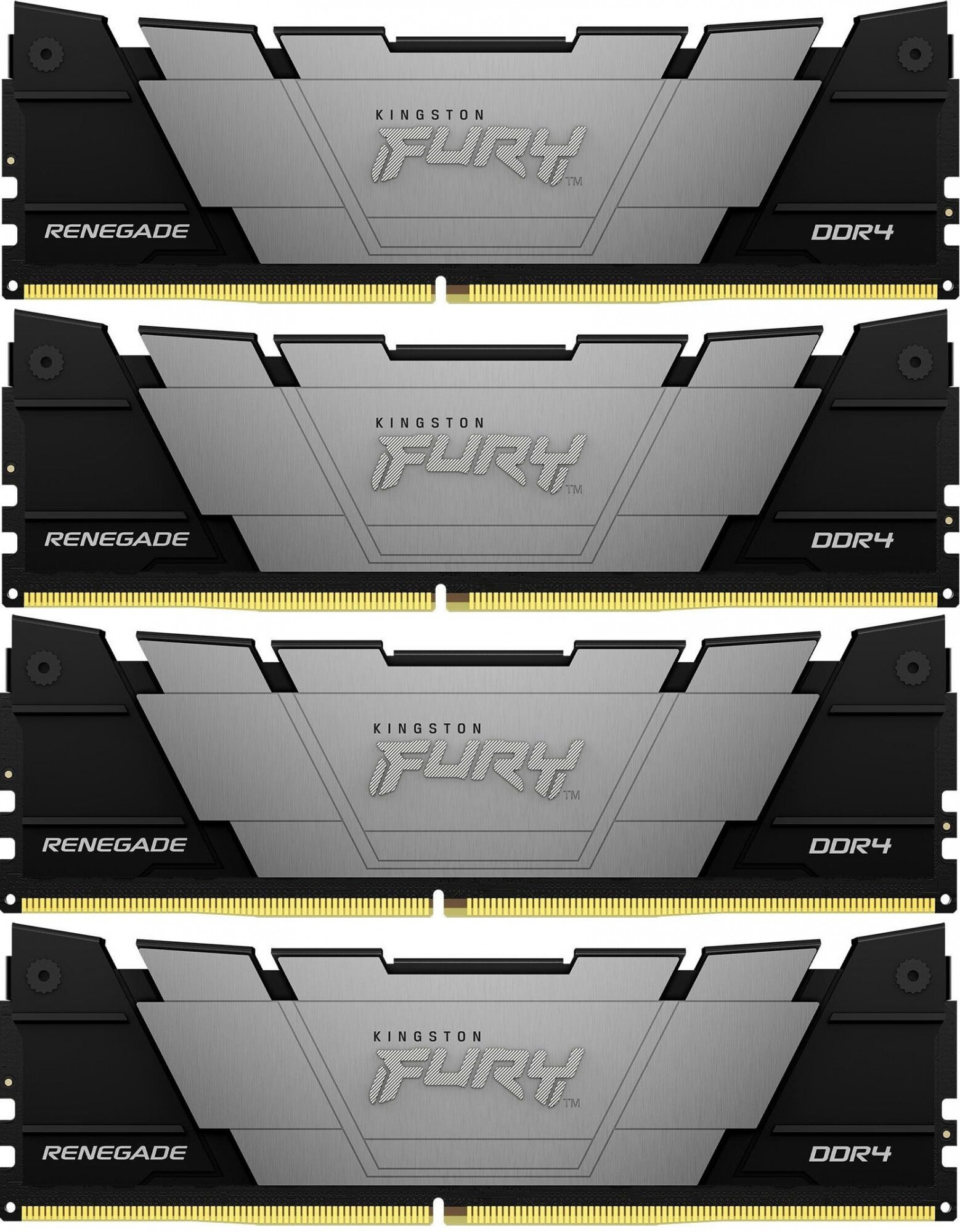 Оперативная память 64Gb DDR4 3200MHz Kingston Fury Renegade (4x16Gb KIT) (KF432C16RB12K4/64)