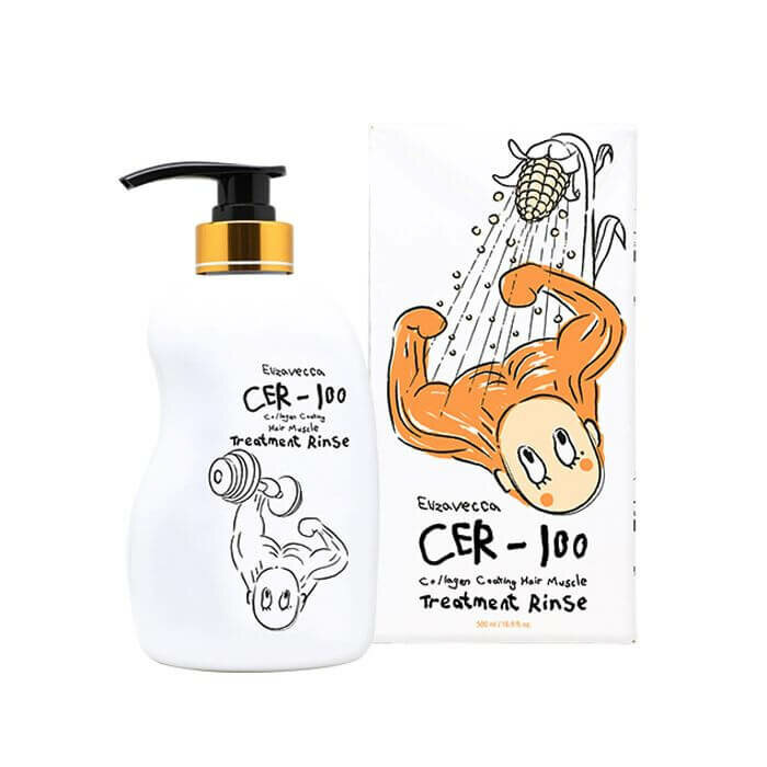 ЕЛЗ CER-100 Маска для волос коллагеновая elizavecca CER-100 collagen coating hair muscle treatment rinse