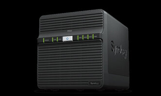 Synology QC 1,1GhzCPU/2Gb/RAID0,1,10,5,6/upto 4HP HDD SATA(3.5', 2.5')/2xUSB3.2/2xGbE/iSCSI/2xIPcam(up to 30)/1xPS/1YW repl DS418