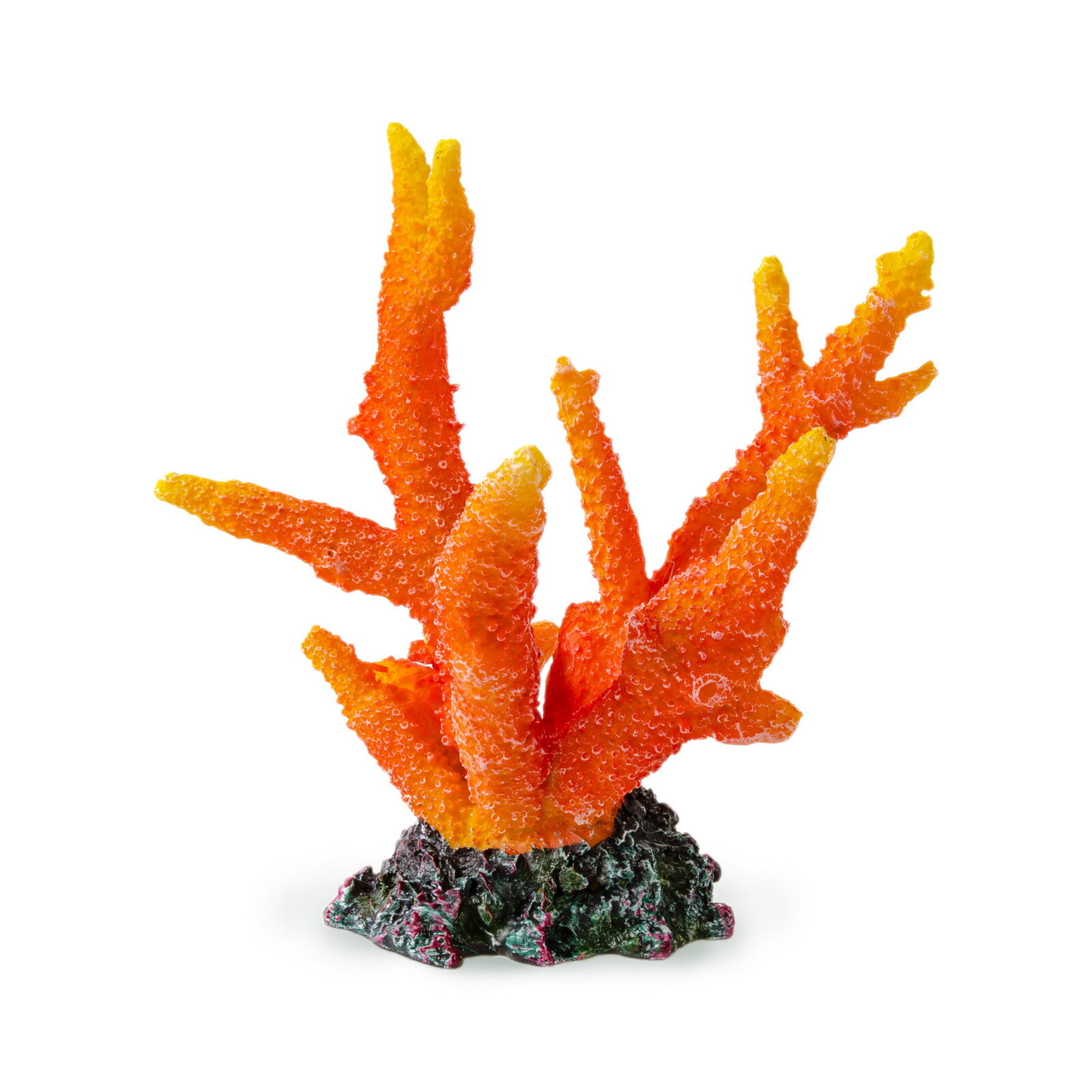 Декорация для аквариума EXOPRIMA "Коралл", оранжевая, 14х11х14.5см