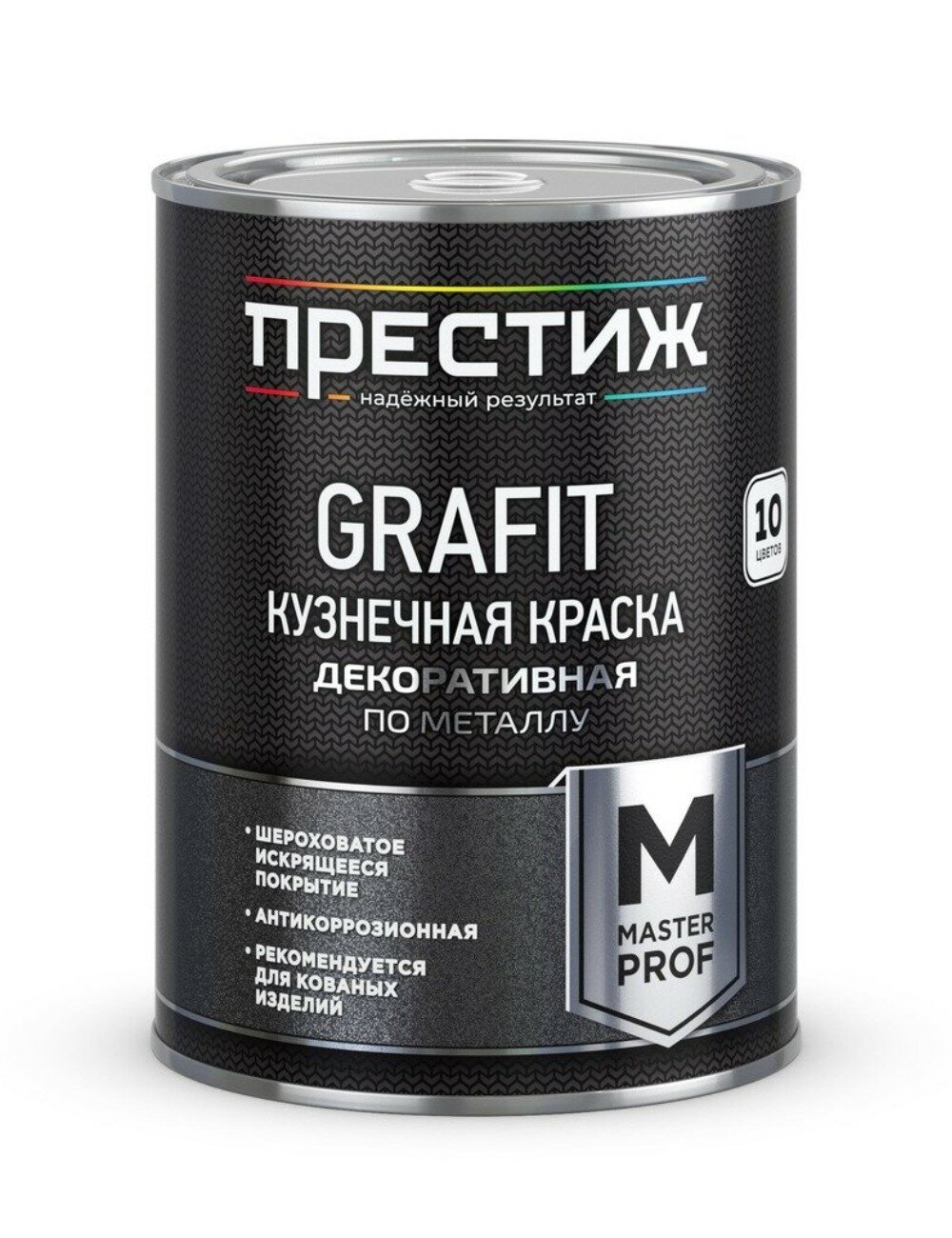 фото Краска кузнечная с эффектом Grafit серебристая 0,9 кг