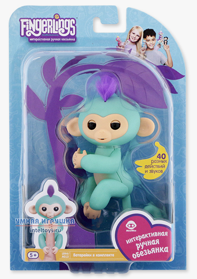 *Игрушка(Fingerlings) Интерактивная обезьянка Зоя (3706A)