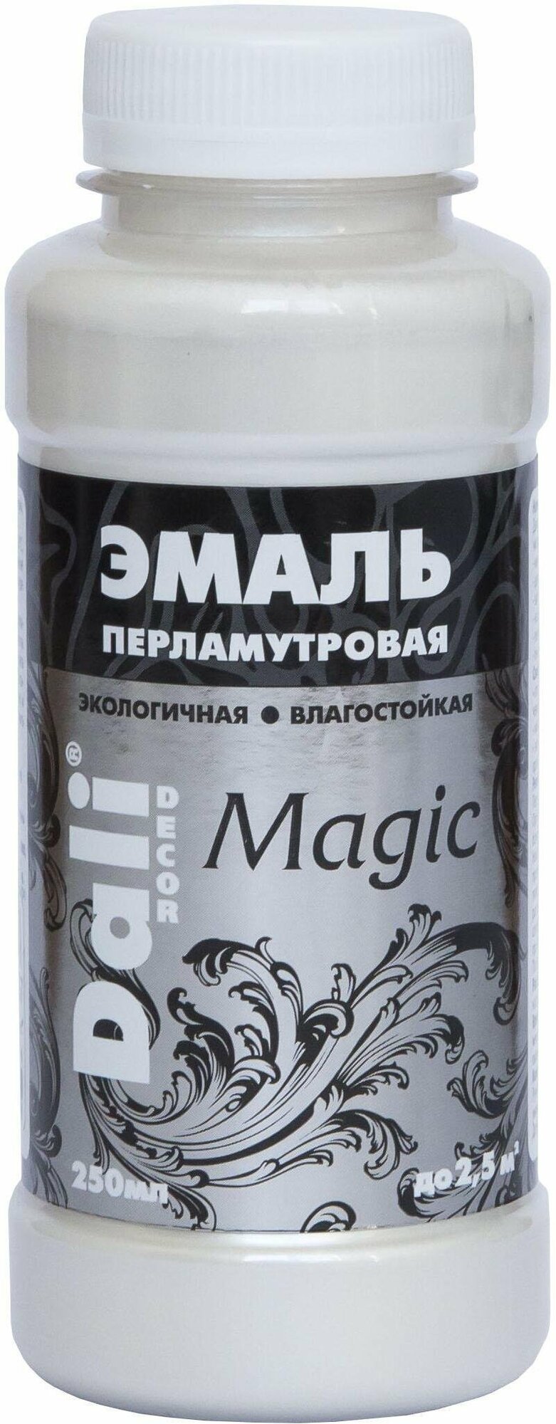 Эмаль акриловая перламутровая Dali-decor Magic цвет серебро (250мл)