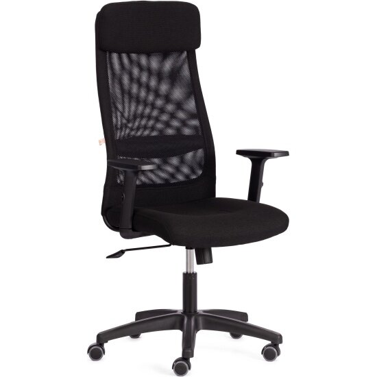 Кресло компьютерное офисное TetChair PROFIT PLT ткань/ сетка черный