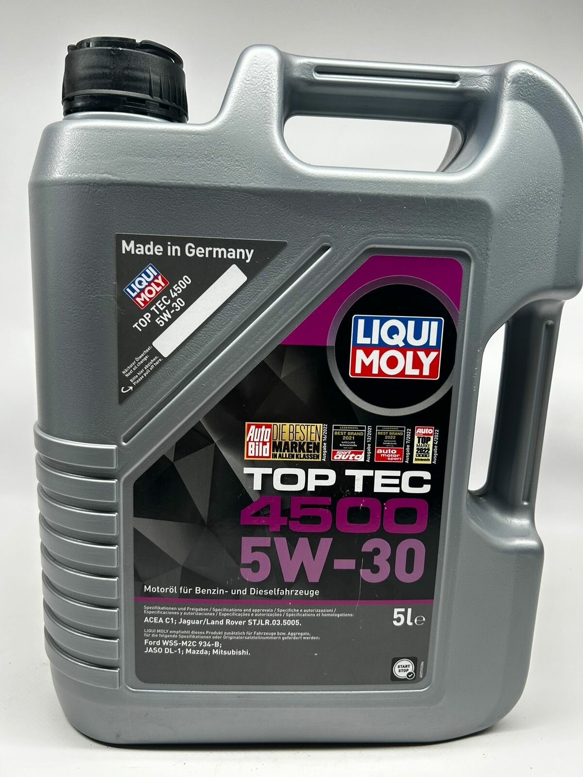 Liqui Moly Top Tec 4500 HC-Synthetic 5W30 5 литров