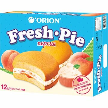 Пирожное ORION Fresh Pie с персиком, 8 шт по 300 г - фотография № 4