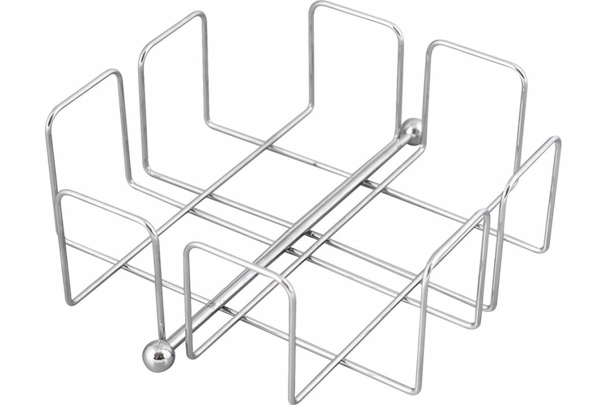 Подставка для салфеток квадро 13.5Х13.5СМ хром Д/кухни