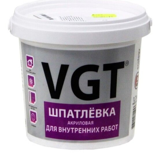 Шпатлевка VGT акриловая для внутренних работ