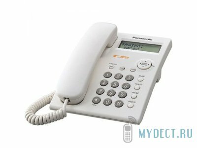 Проводной телефон С АОН PANASONIC KX-TS2351RUW Белый