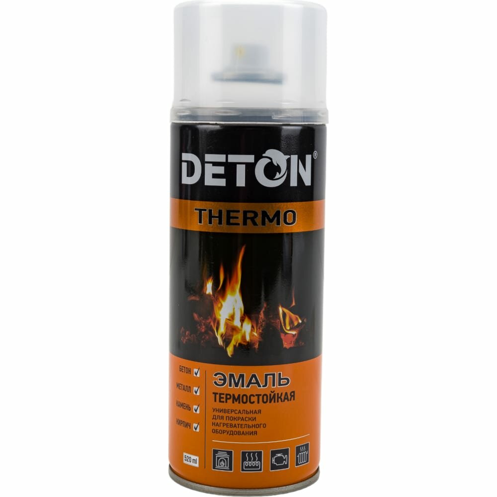 фото Аэрозольная термостойкая эмаль Deton THERMO