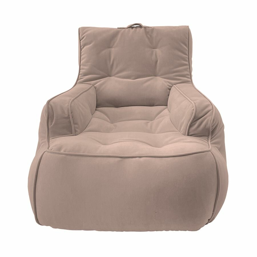 Современное кресло для отдыха aLounge - Tranquility Armchair - Purple Rain (велюр пудровый) - бескаркасная мягкая мебель в гостиную спальню зону ожидания