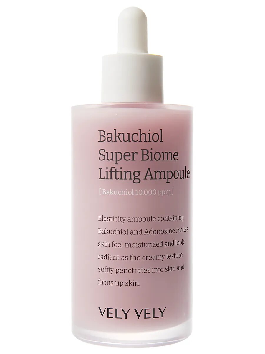 Лифтинг-сыворотка с бакучиолом Vely Vely Bakuchiol Super Biome Lifting Ampoule 100 мл