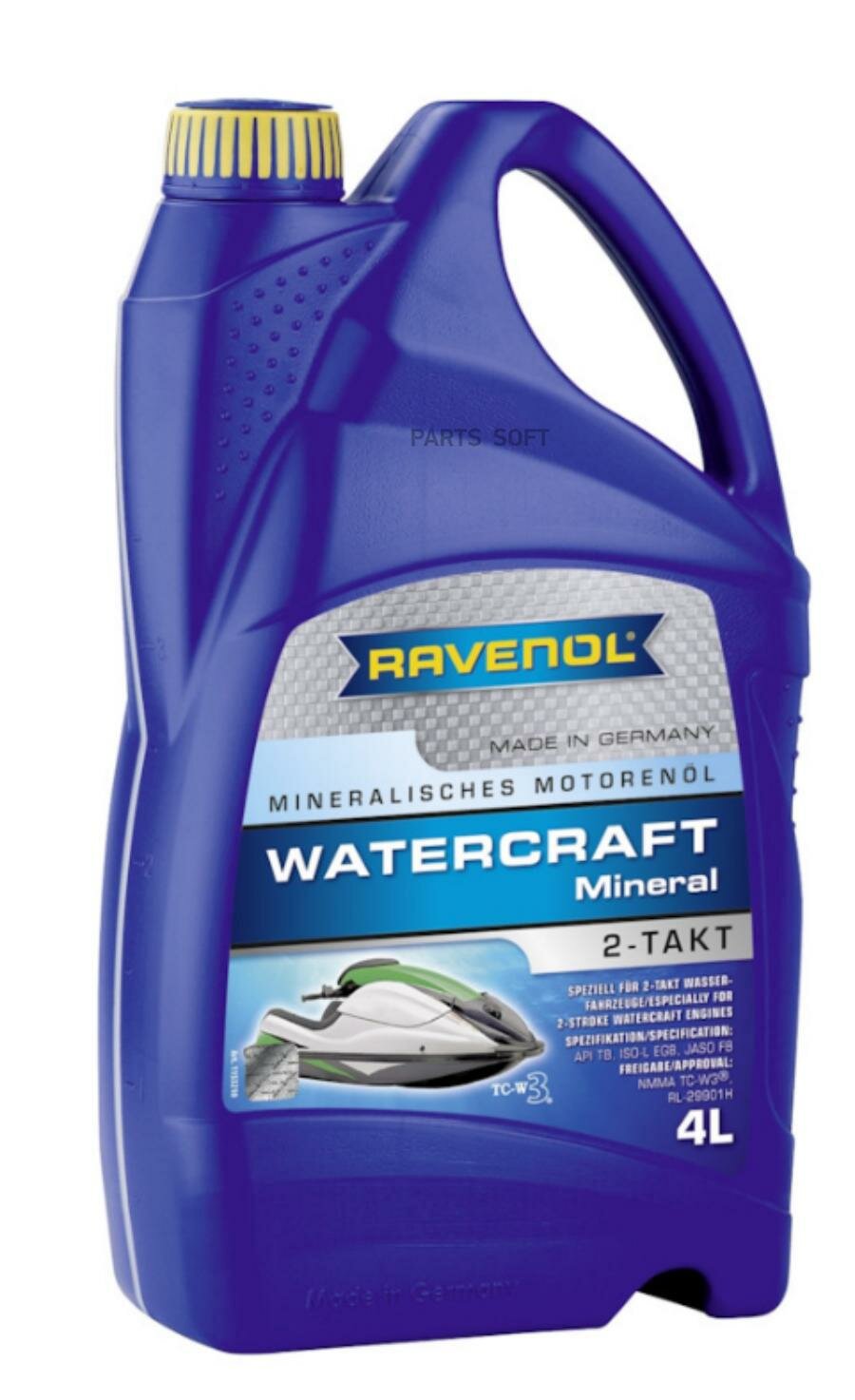 Моторное масло для 2-Такт RAVENOL Watercraft Mineral 2-Takt (4л) new RAVENOL / арт. 115321000401999 - (1 шт)