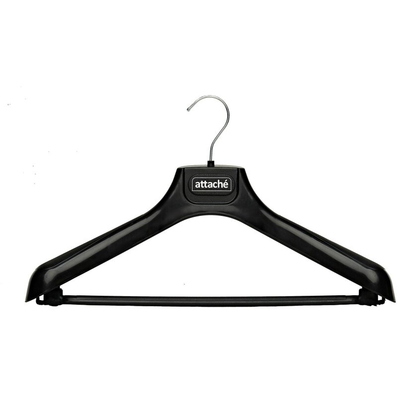 Вешалка-плечики Attache Для легкой одежды пластик черная размер 46-48
