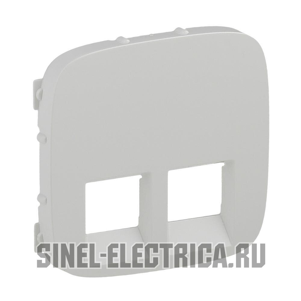 фото Valena ALLURE.Лицевая панель для двойных телефонных/информационных розеток.Жемчуг