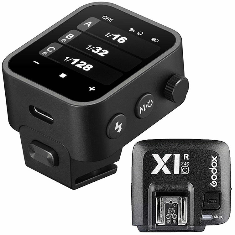 Синхронизатор Godox Canon X3-C + X1R-C (передатчик+приемник)