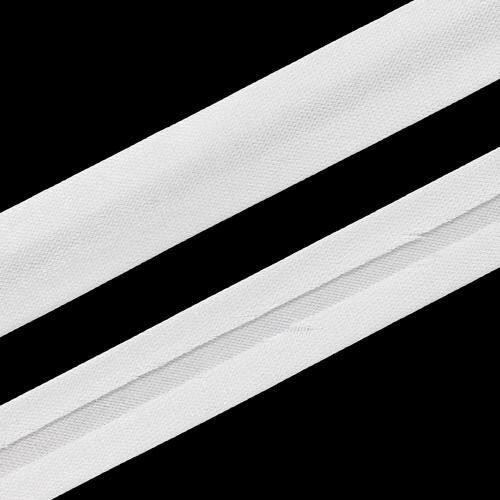 Бейка айрис Косая, атласная, 15 мм, 132 м, 0000-1500, цвет 6001, белая