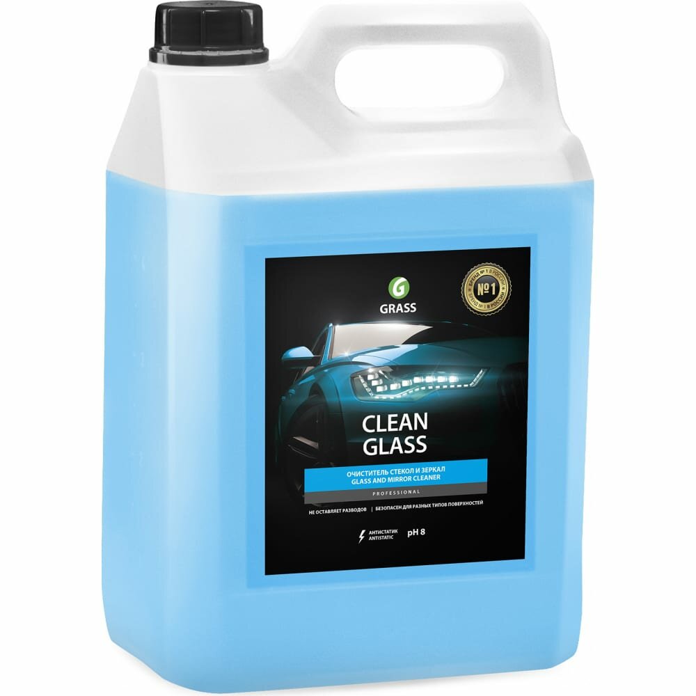 Средство для очистки стекол и зеркал Clean glass канистра 5кг