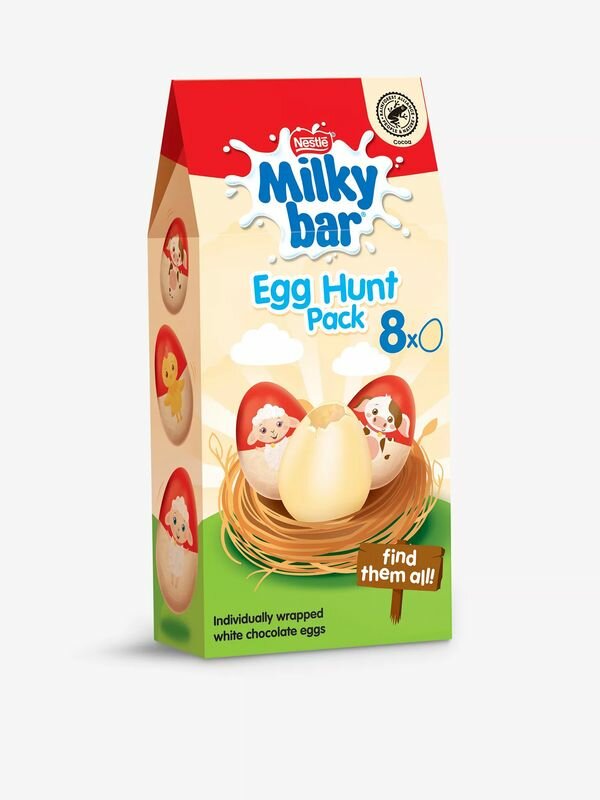 Набор шоколадных яиц Milkybar Egg Hunt (3 х 120 г) - фотография № 1