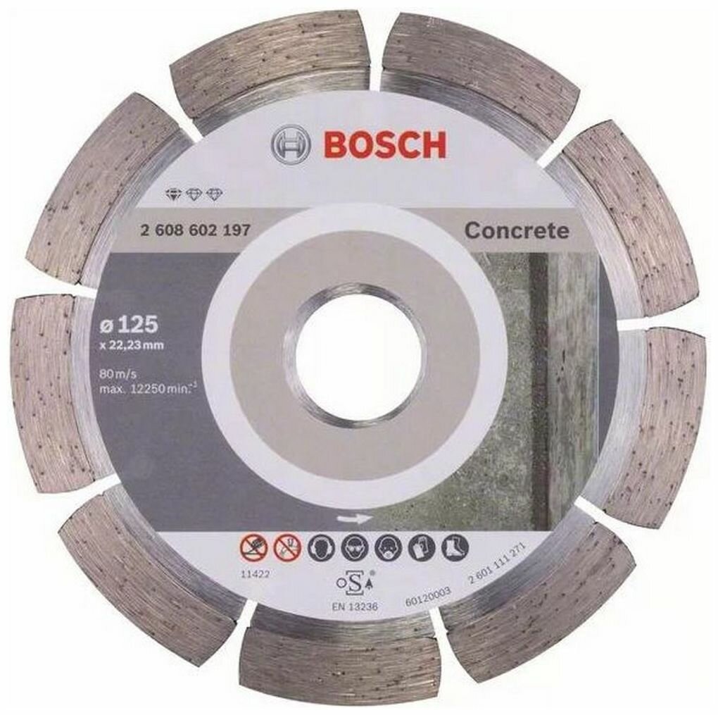 Диск алмазный отрезной BOSCH Standard for Concrete 2608602197