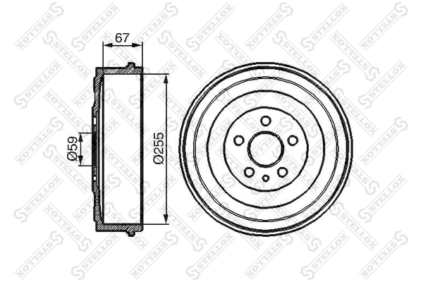 6026 1902 SX барабан тормозной Citroen Evasion Fiat Scudo 1 9D 2 1TD 95 gt