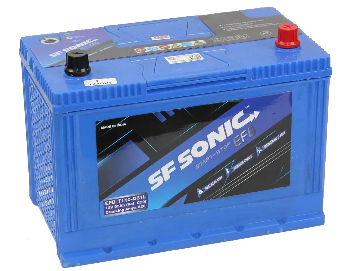 Аккумулятор SF SONIC ASIA EFB 95 А. ч (110D31L)